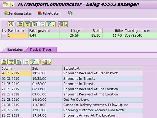 [Translate to englisch:] Track & Trace in SAP